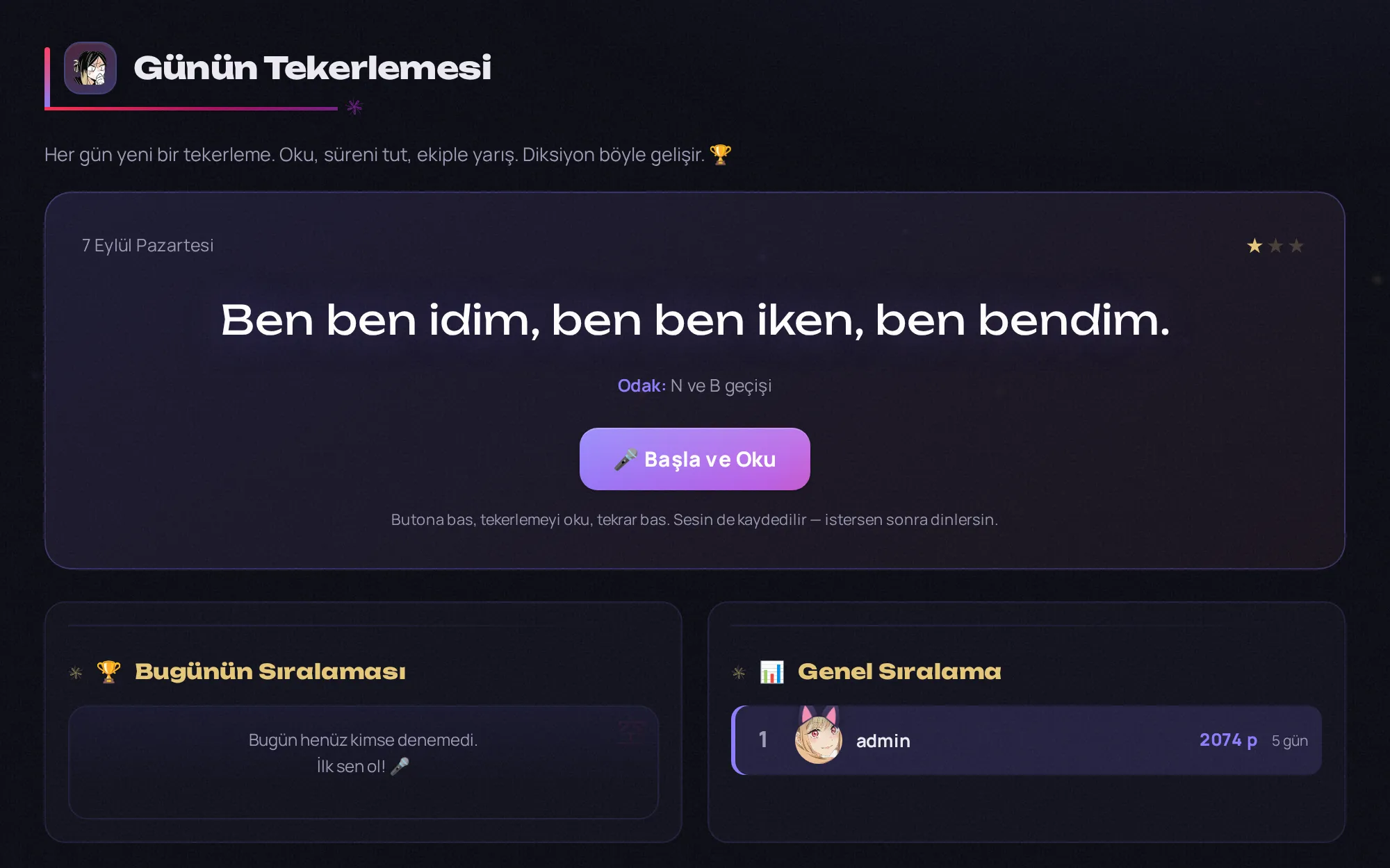Günün Tekerlemesi